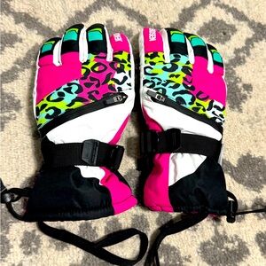 Insulated ski gloves